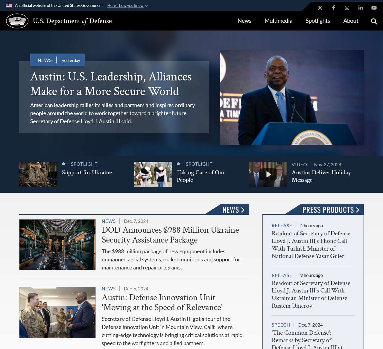 U.S. Department of Defense