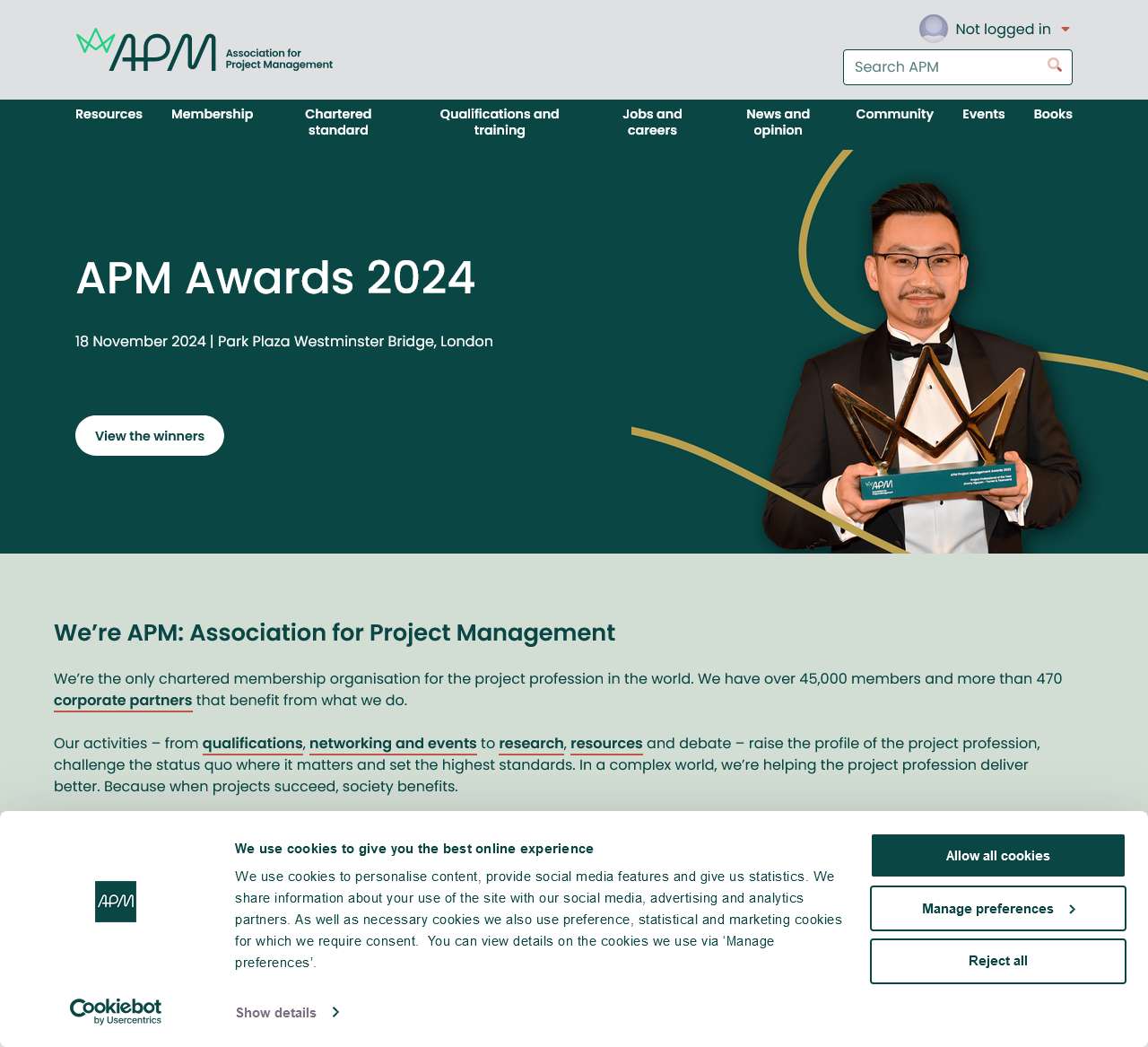 APM: The Chartered Body for the Project Profession