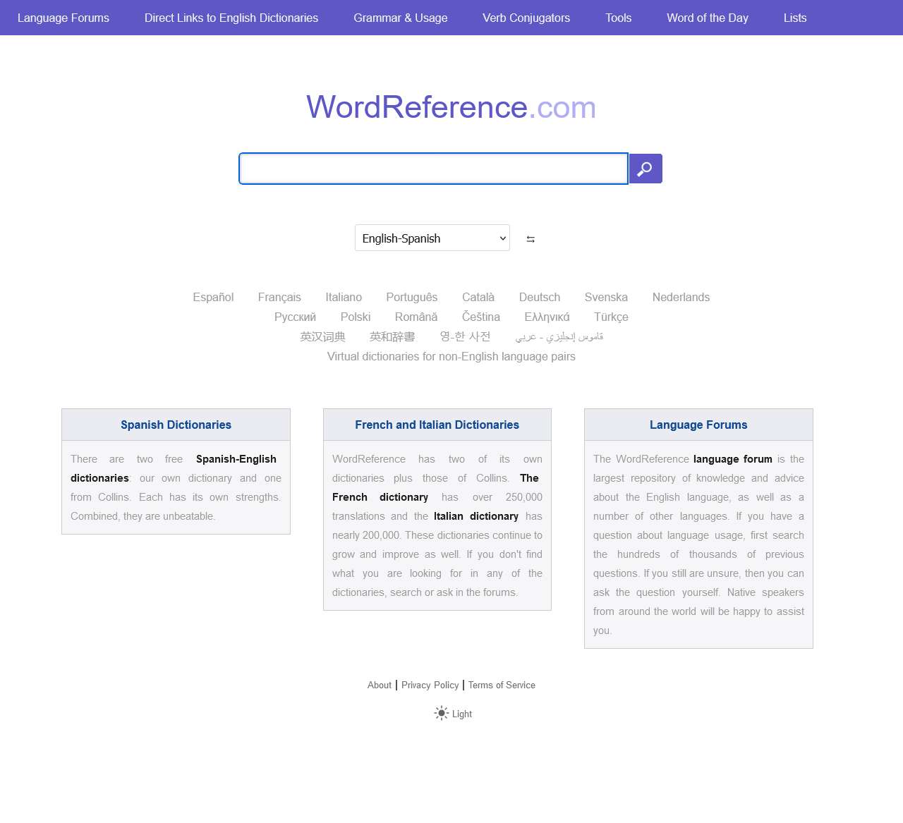 English to French, Italian, German & Spanish Dictionary - WordReference.com
