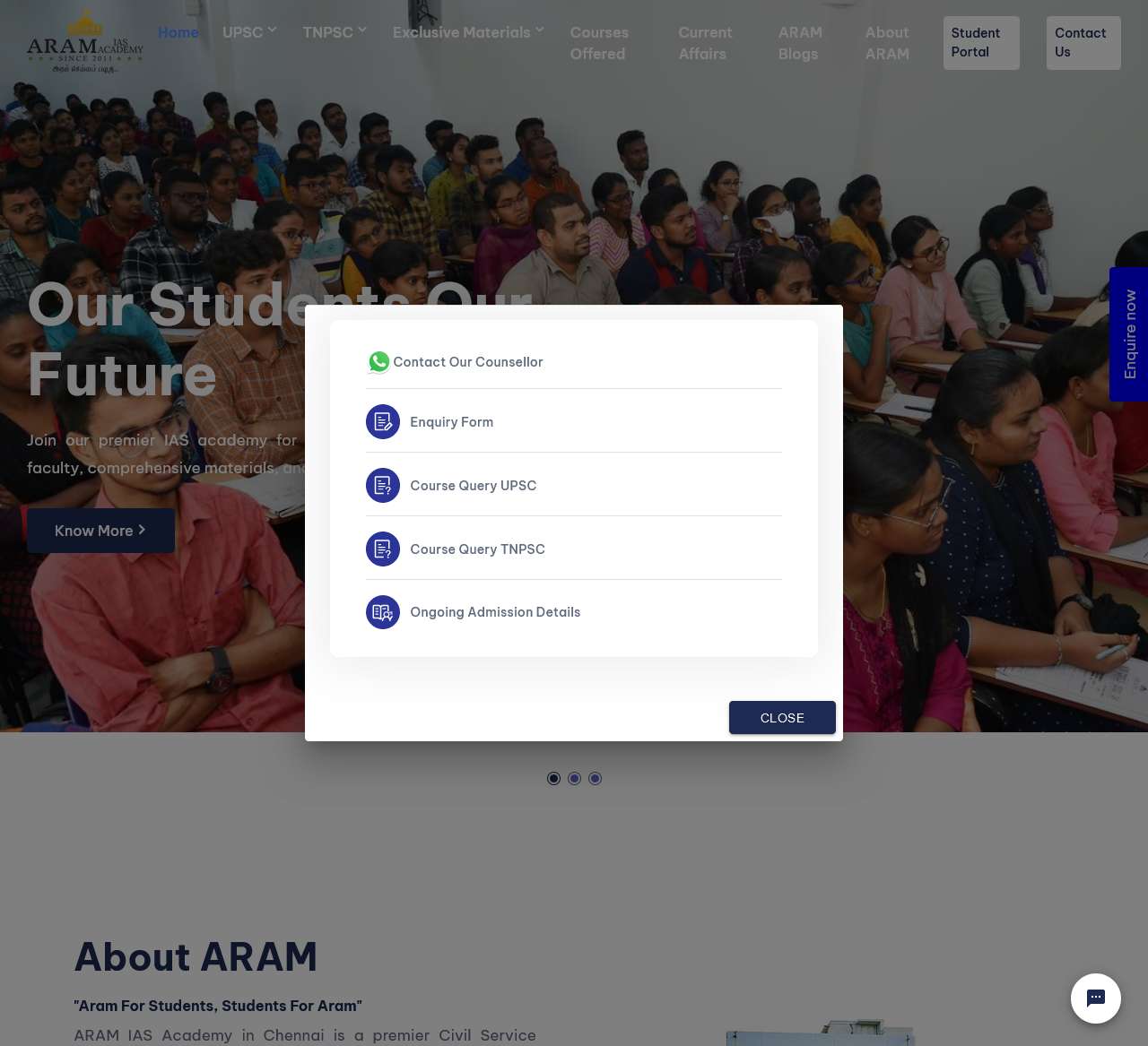 Aram IAS Academy, Chennai